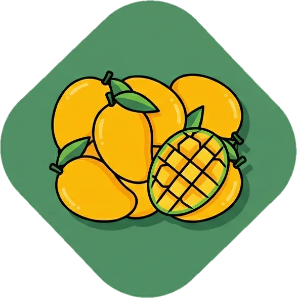 Illustration of "mangga" (mango)