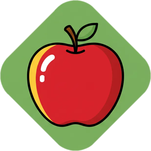 Illustration of the root word "mansanas" (apple)
