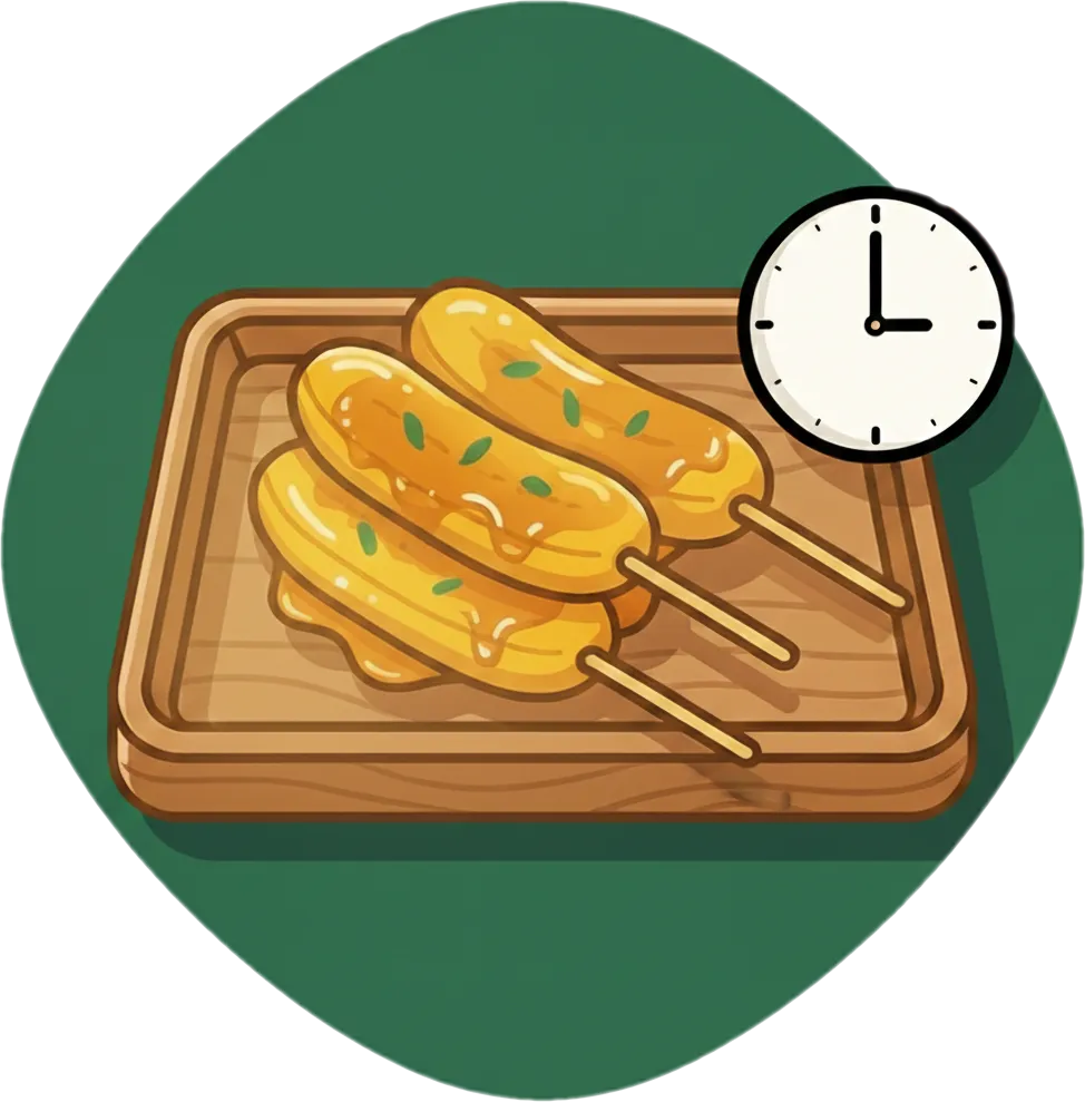 Illustration of "meryenda" (afternoon snack)