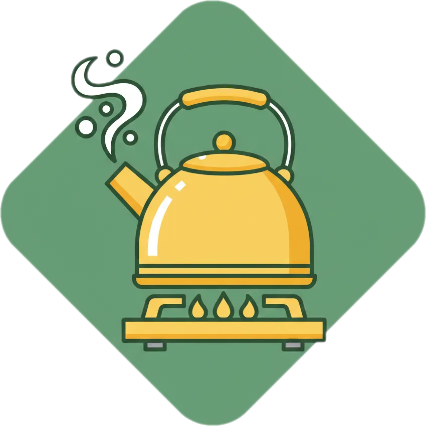 Illustration of "pakuluin" (to boil something)