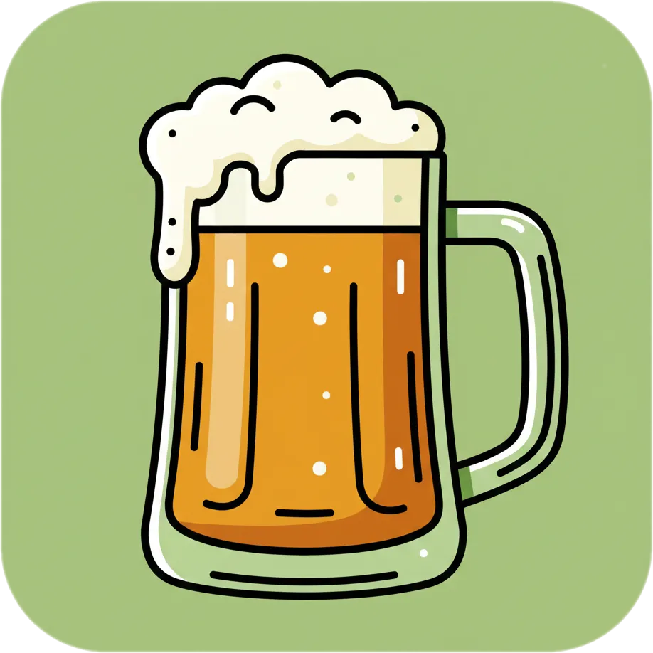Illustration of the root word "serbesa" (beer)
