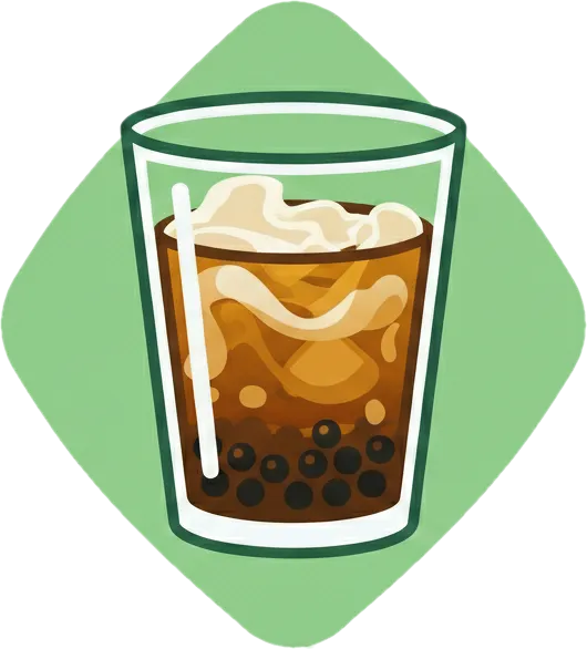 Illustration of "taho" (silken tofu snack)