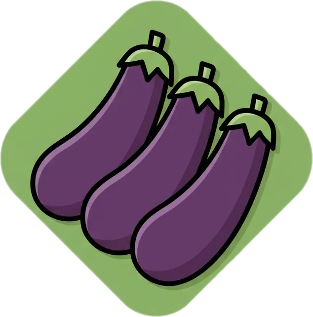 Illustration of the root word "talong" (eggplant)