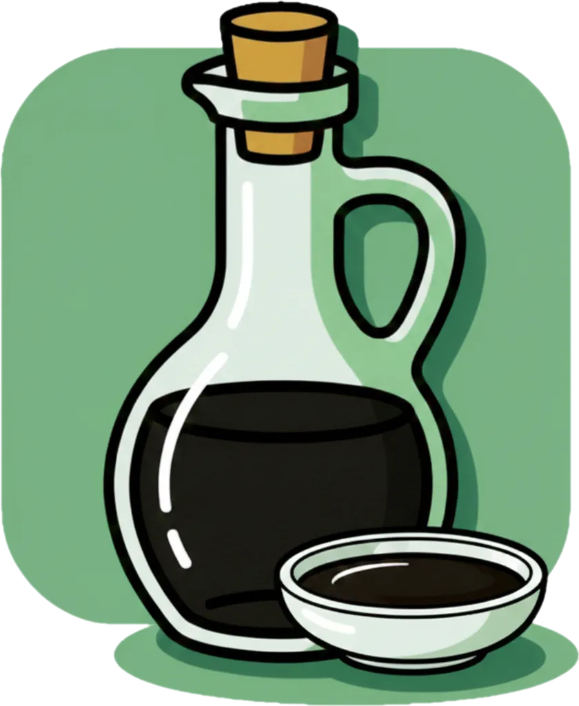 Illustration of "toyo" (soy sauce)