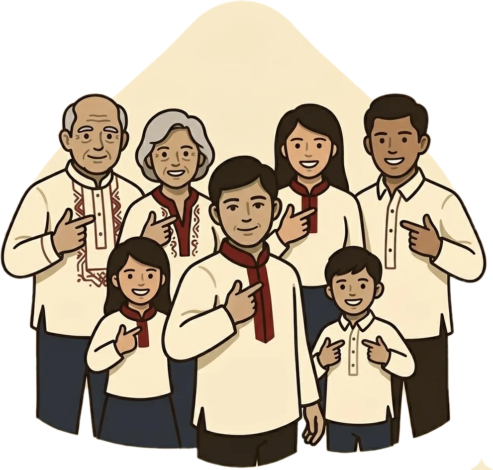 Illustration of "kami" (we (exclusive))
