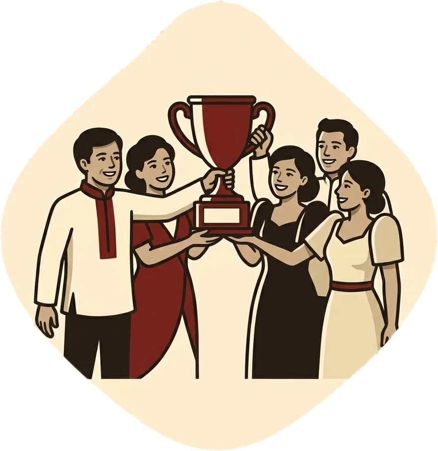 Illustration of "natin" (our (inclusive))