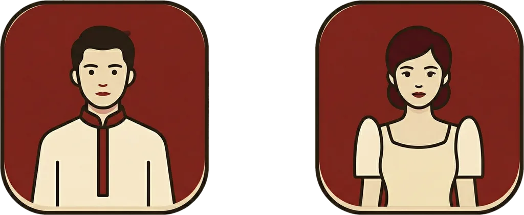Illustration of "siya" (he or she)