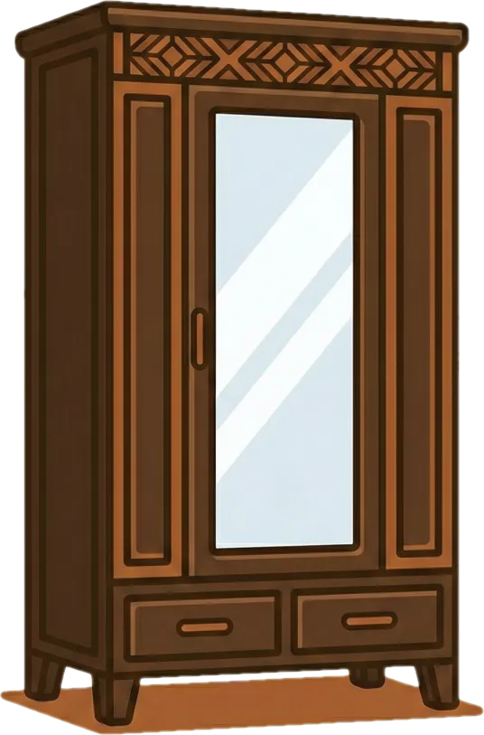 Illustration of "aparador" (cabinet; wardrobe)
