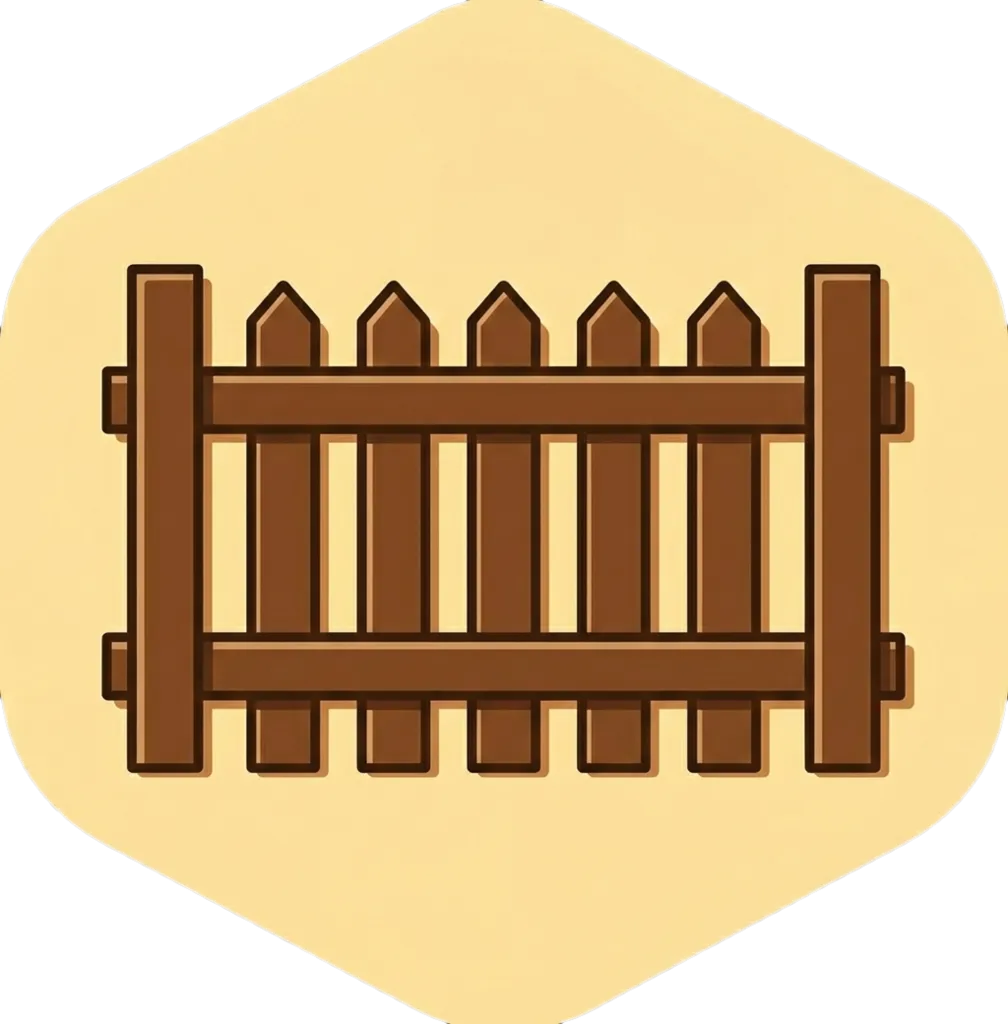Illustration of "bakod" (fence)