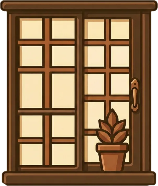 Illustration of "bintana" (window)