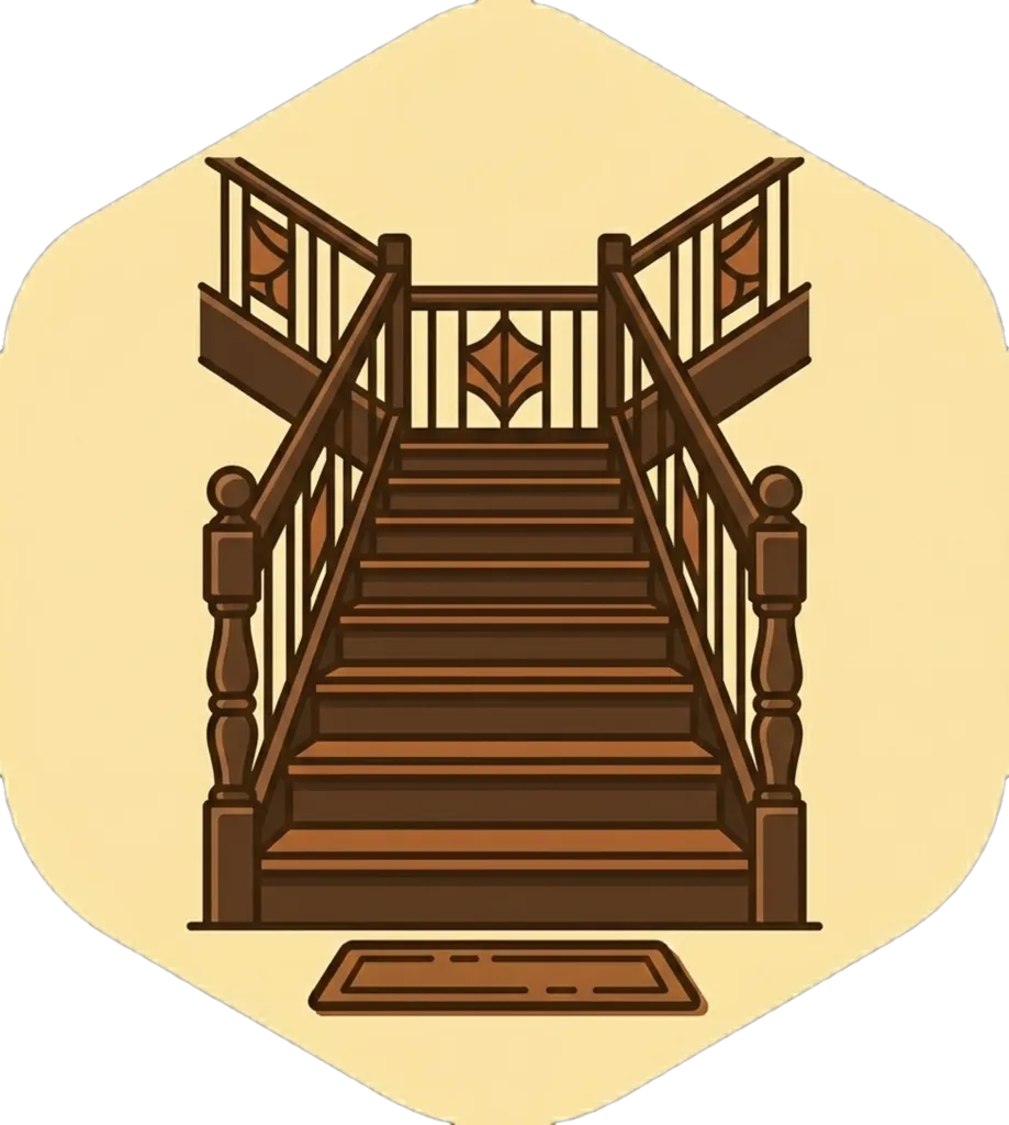 Illustration of the root word "hagdan" (stairs; ladder)