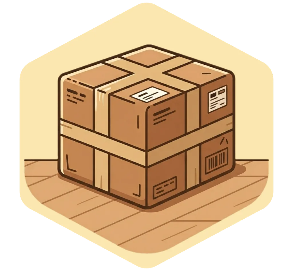Illustration of "kahon" (box)