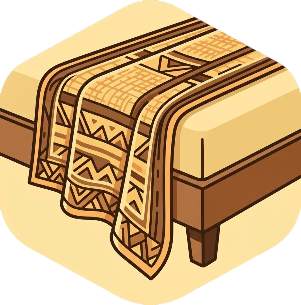 Illustration of "kumot" (blanket)