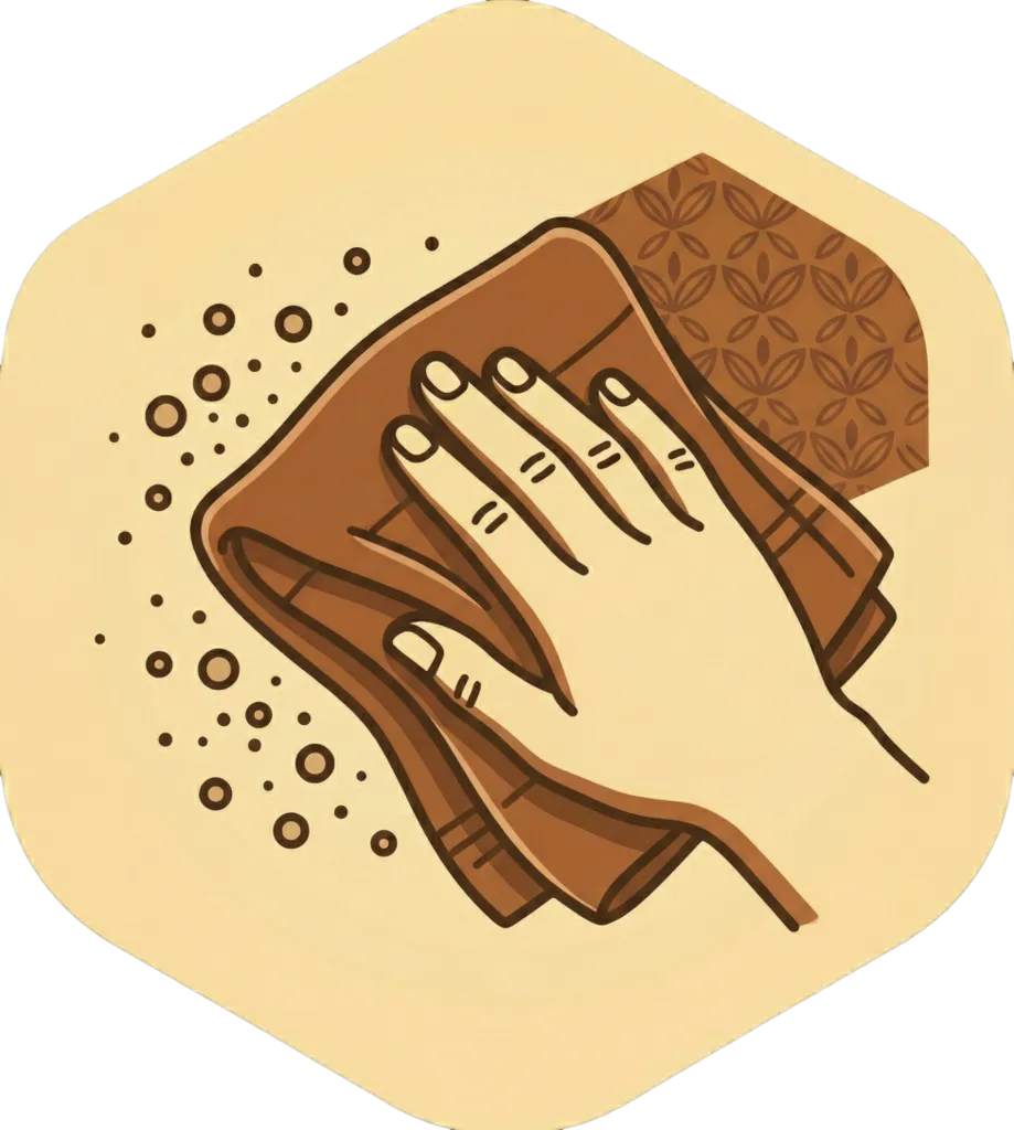 Illustration of "maglinis" (to clean)