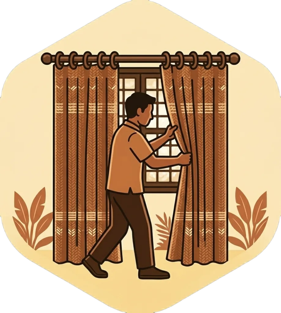 Illustration of "magsara" (to close)
