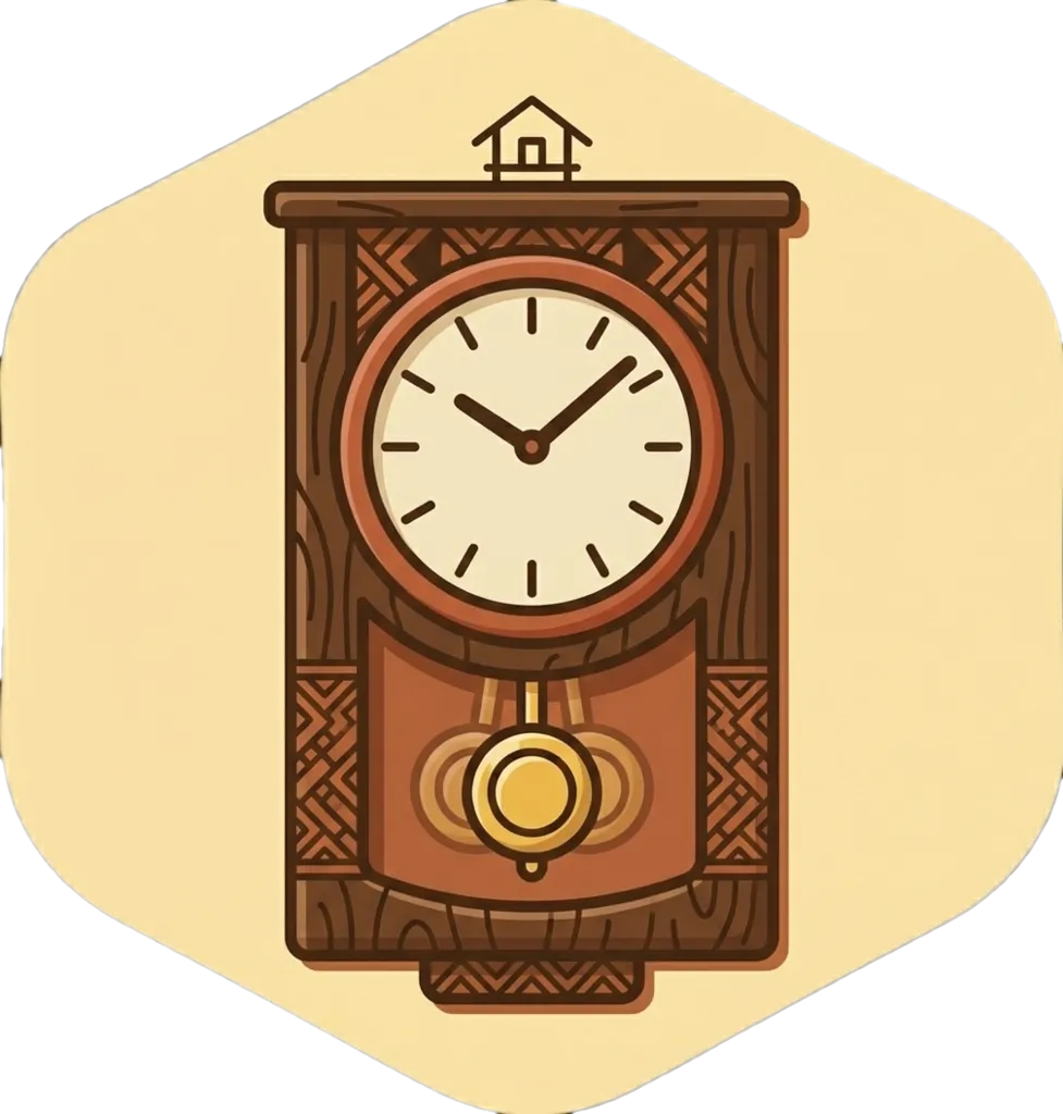Illustration of "orasan" (clock or watch)