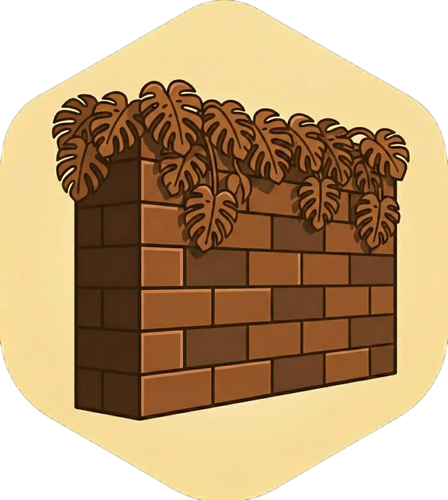 Illustration of "pader" (concrete wall)