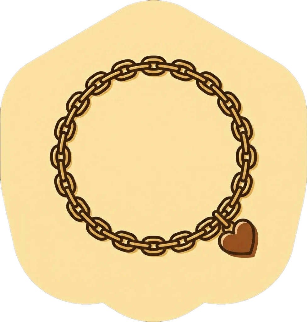Illustration of the root word "purselas" (bracelet)