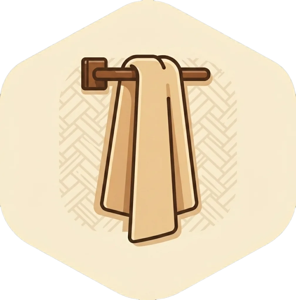 Illustration of "tuwalya" (towel)