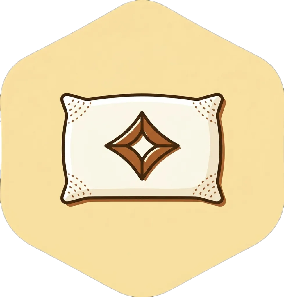 Illustration of "unan" (pillow)