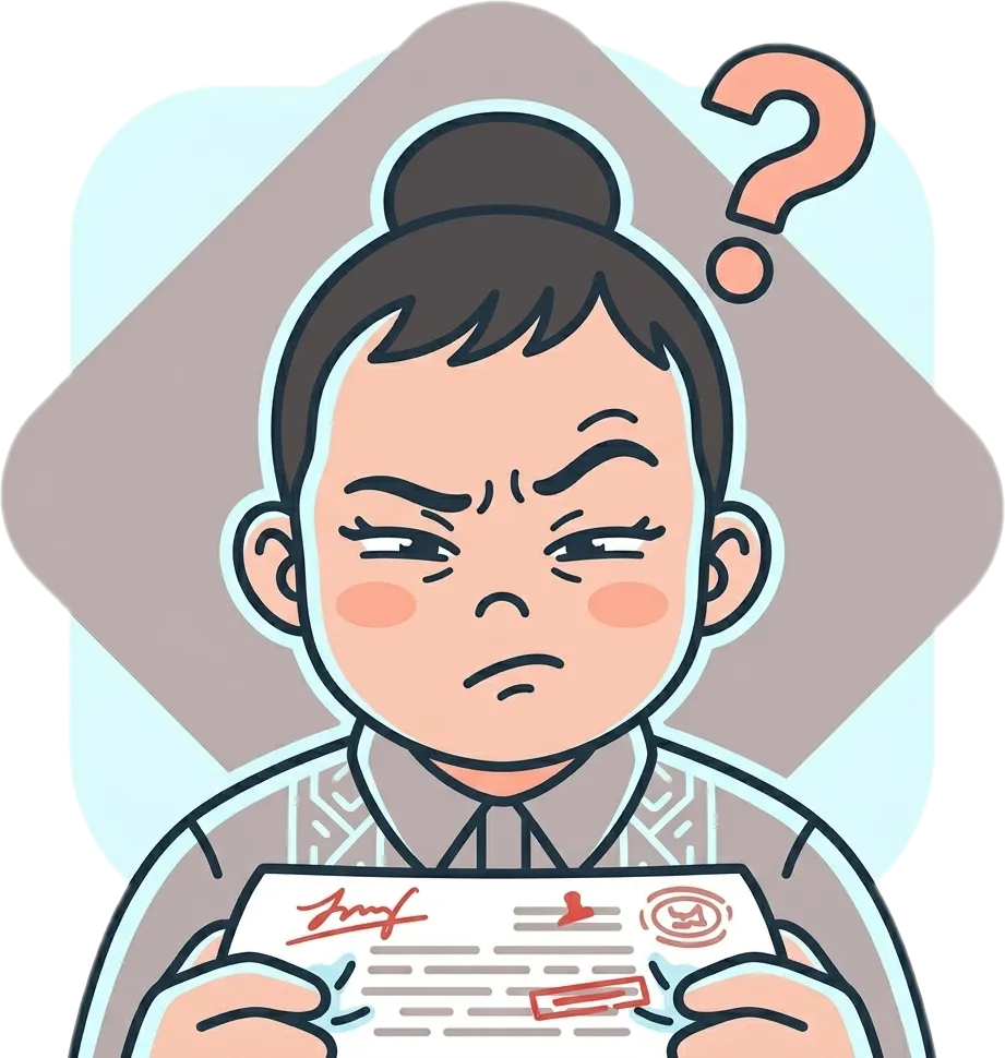 Illustration of the root word "duda" (doubt)