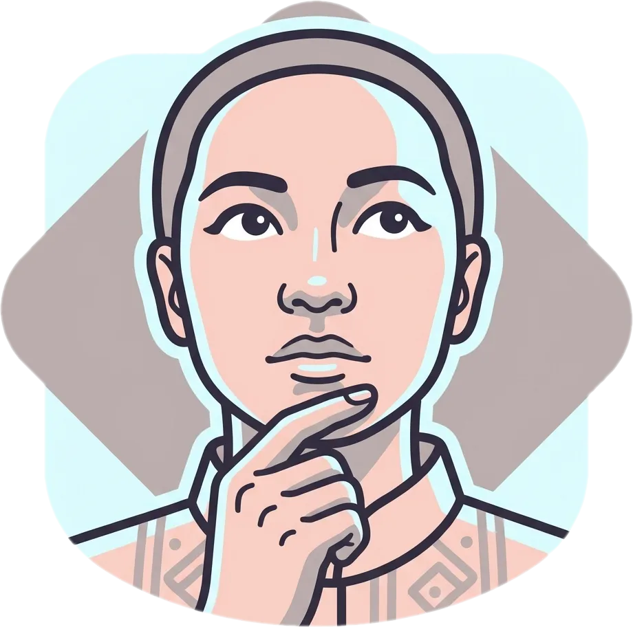 Illustration of "mag-isip" (to think)