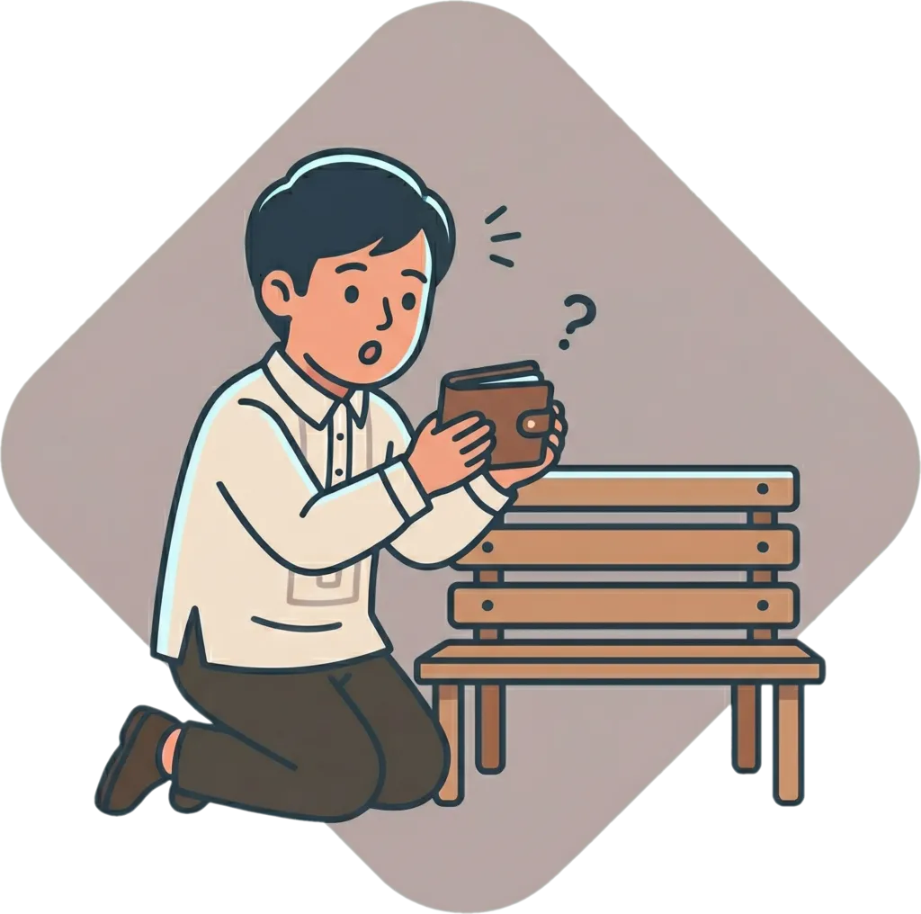 Illustration of "makahanap" (to be able to find)