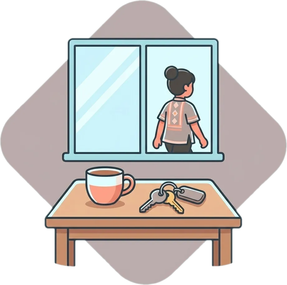 Illustration of "makalimot" (to forget)