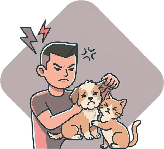 Illustration of "malupit" (cruel)