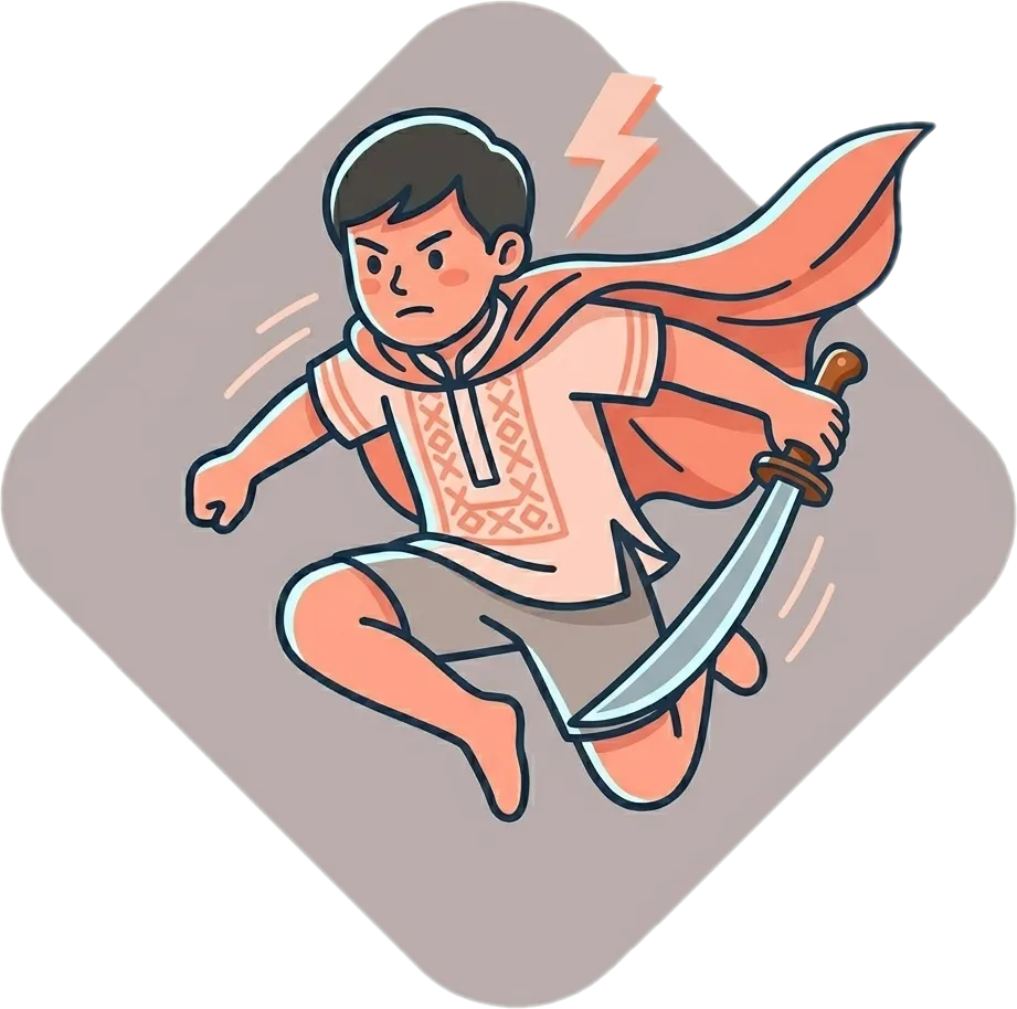 Illustration of "matapang" (brave; strong flavor)
