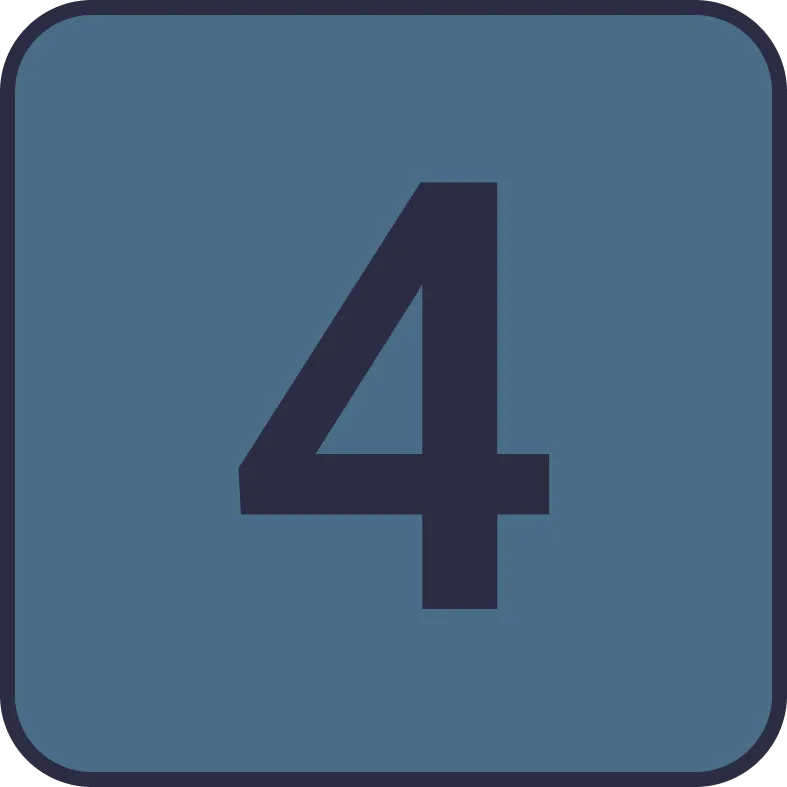 Illustration of the root word "apat" (four)