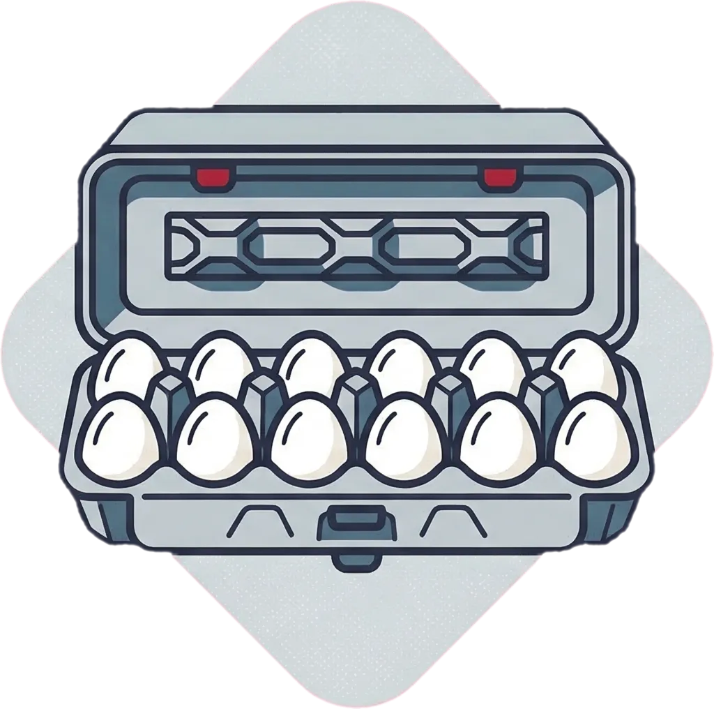 Illustration of the root word "dosena" (dozen)