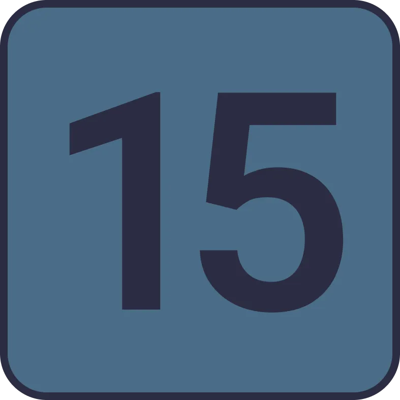 Illustration of "labing-lima" (fifteen)