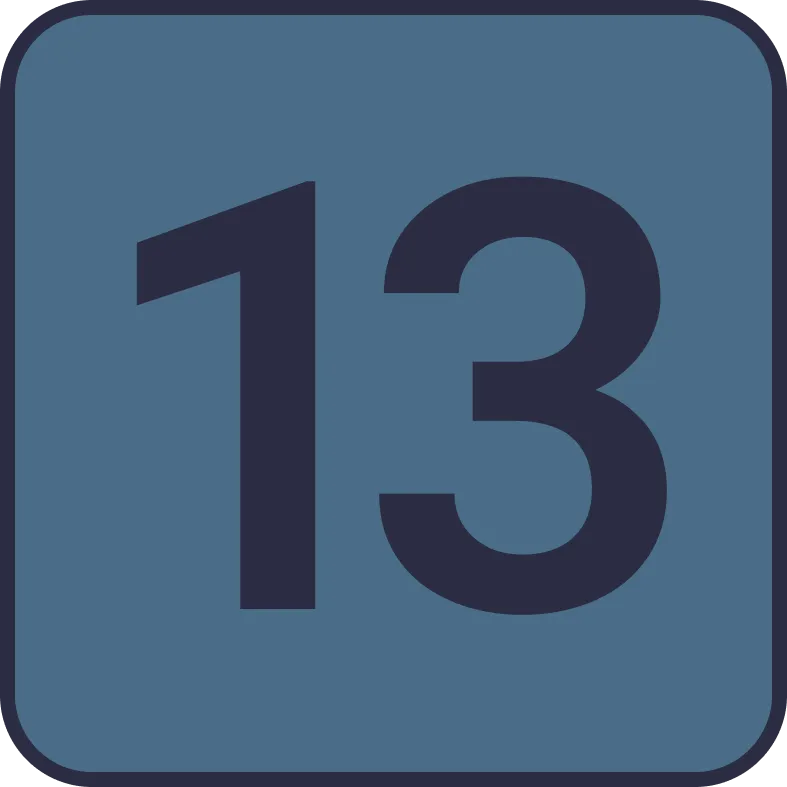 Illustration of "labintatlo" (thirteen)
