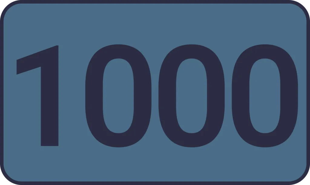 Illustration of the root word "libo" (thousand)
