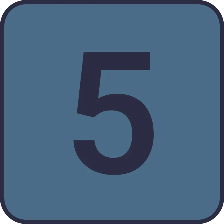 Illustration of the root word "lima" (five)