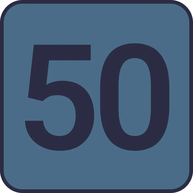Illustration of "limampu" (fifty)