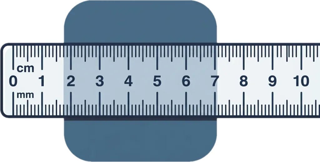 Illustration of "sentimetro" (centimeter)