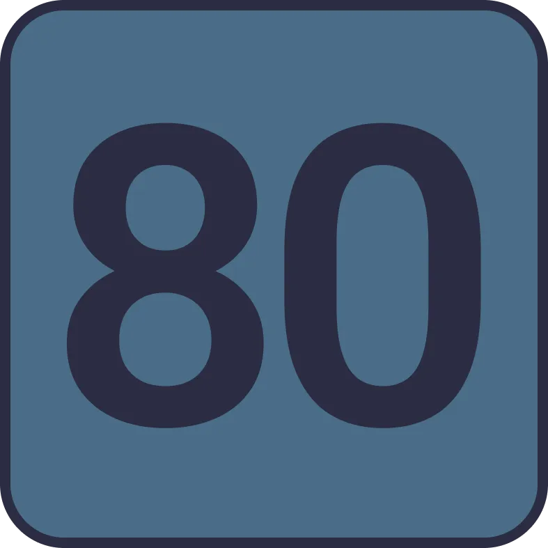 Illustration of "walumpu" (eighty)