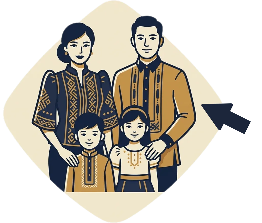 Illustration of "ama" (father)