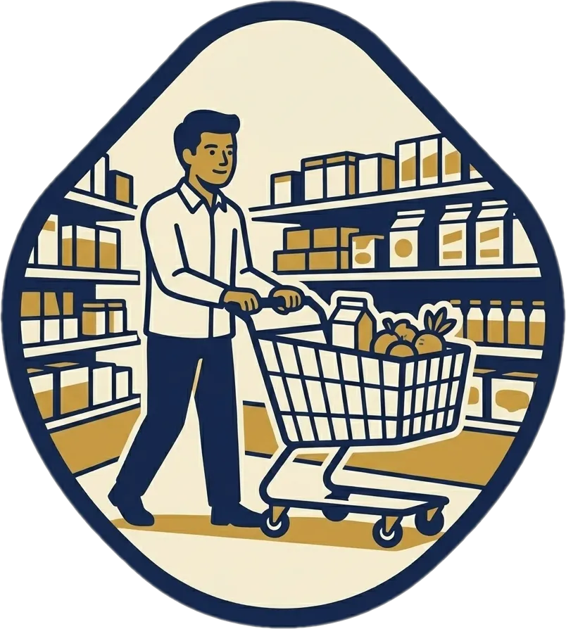 Illustration of "bumili" (to buy)