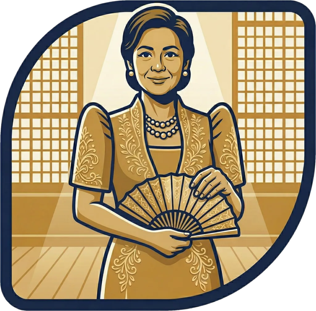 Illustration of the root word "ginang" (madam; Mrs.)