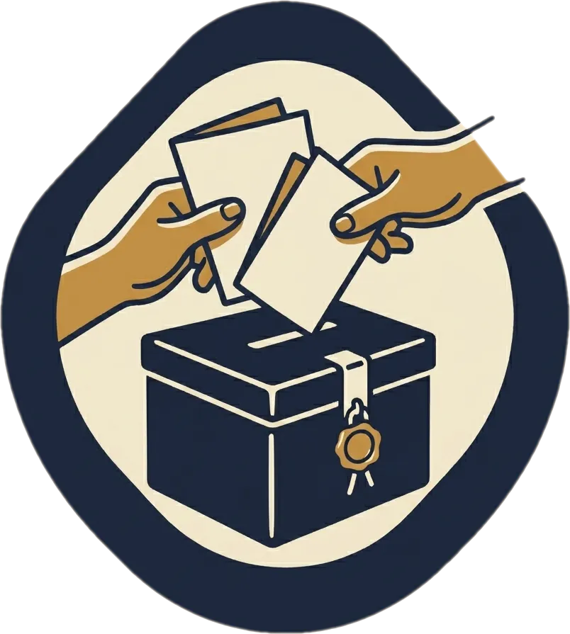 Illustration of "halalan" (election)
