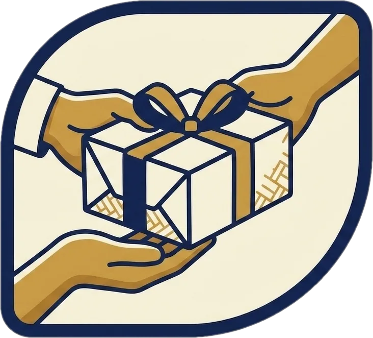 Illustration of "ibigay" (to give)