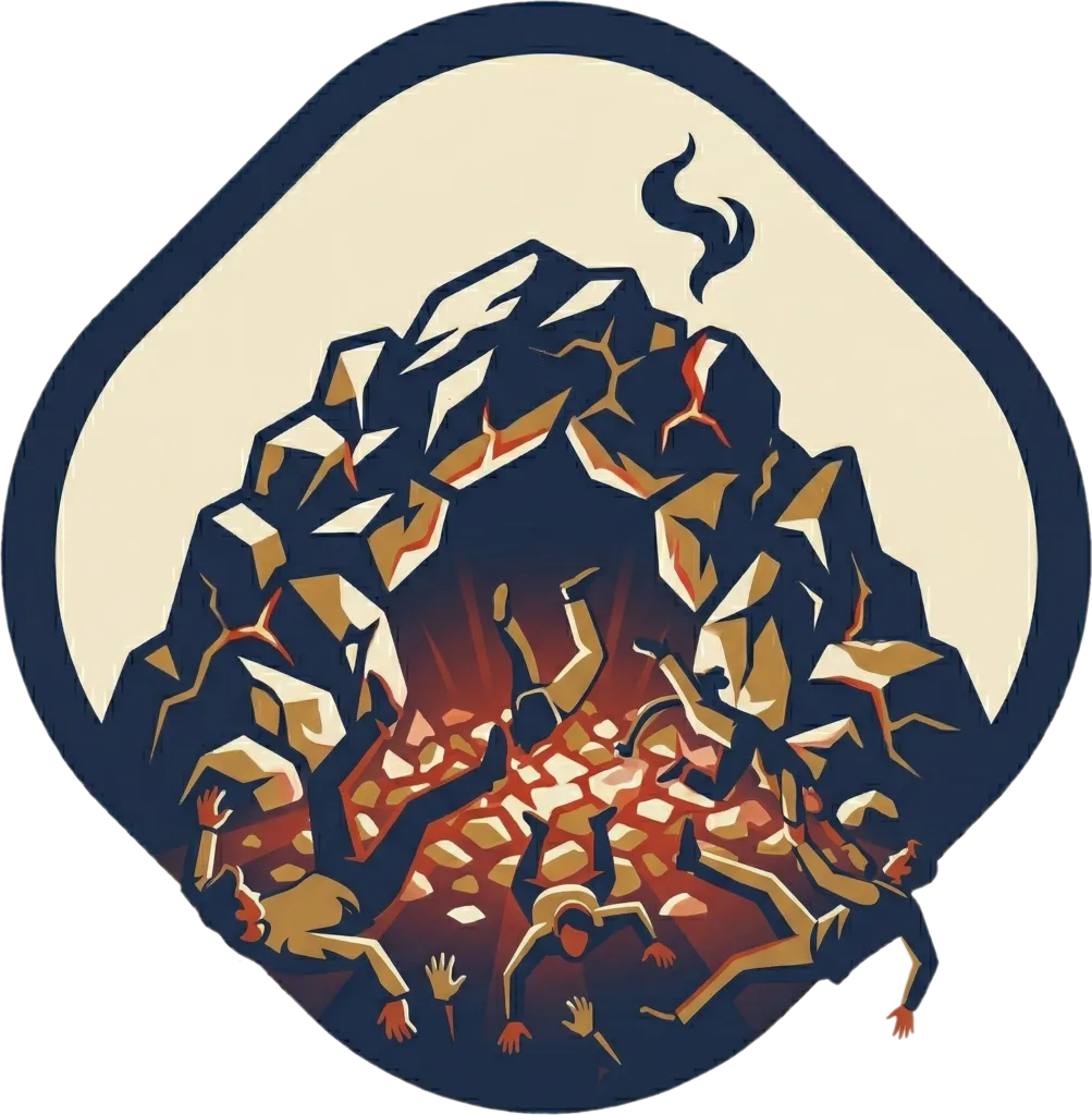 Illustration of the root word "impiyerno" (hell)