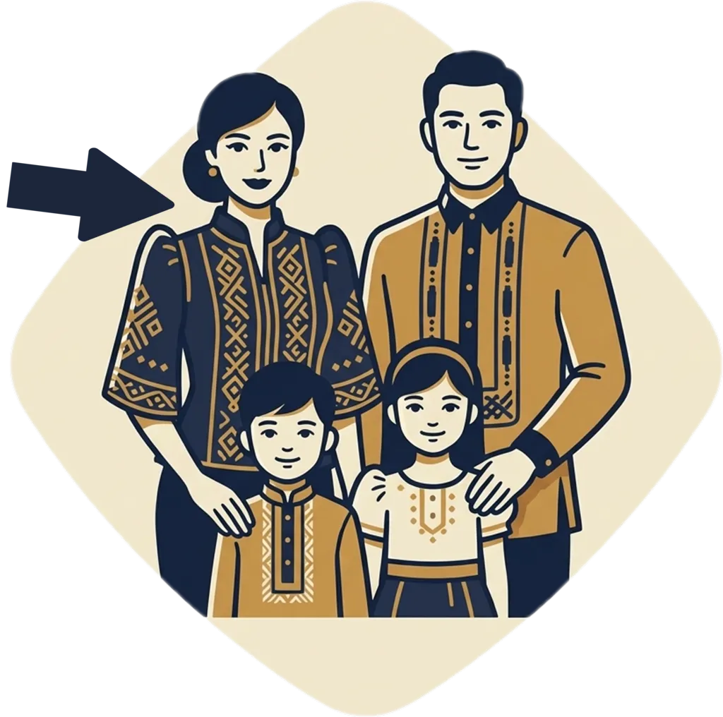 Illustration of the root word "ina" (mother)