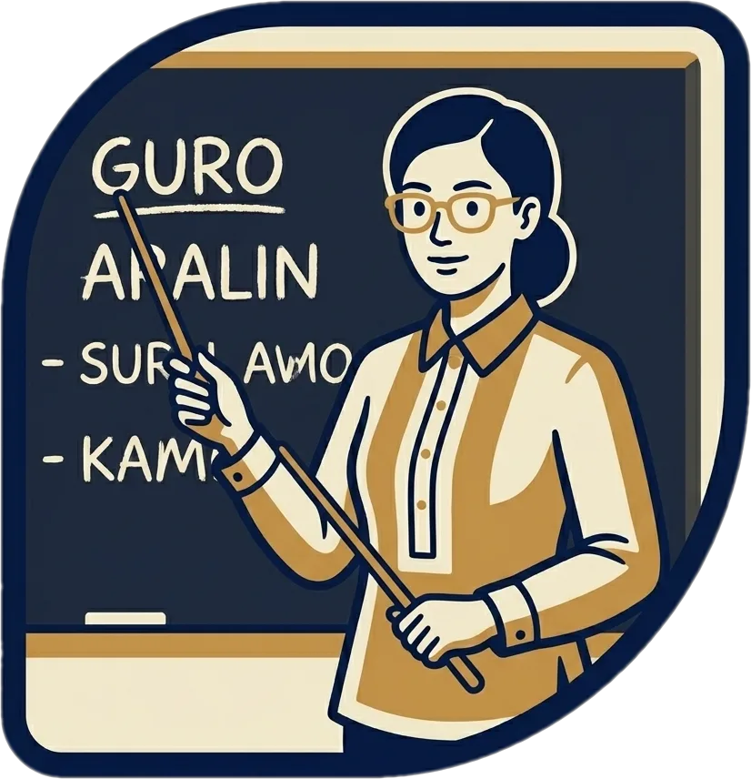 Illustration of "ituro" (to point out or teach [it])