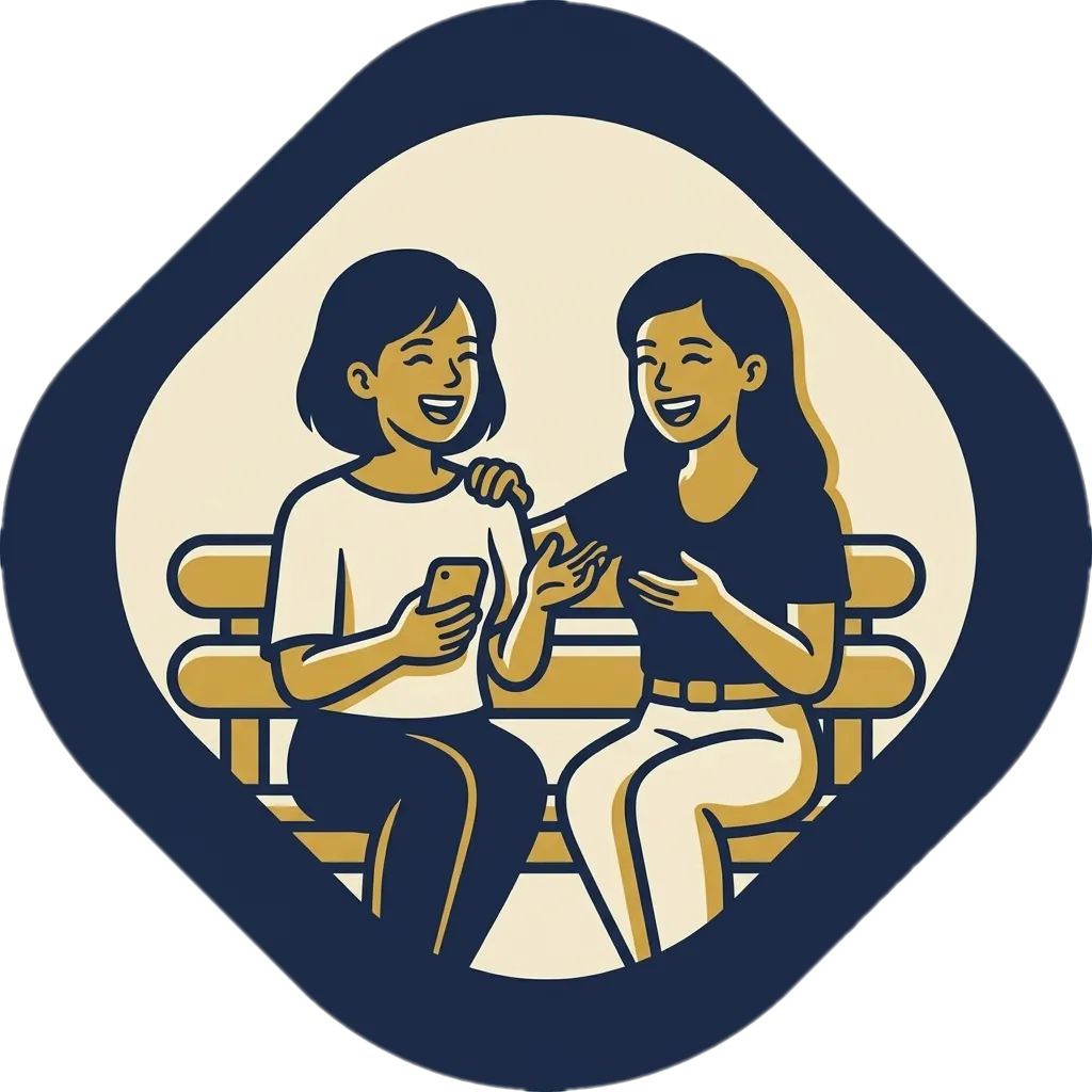Illustration of "kaibigan" (friend)