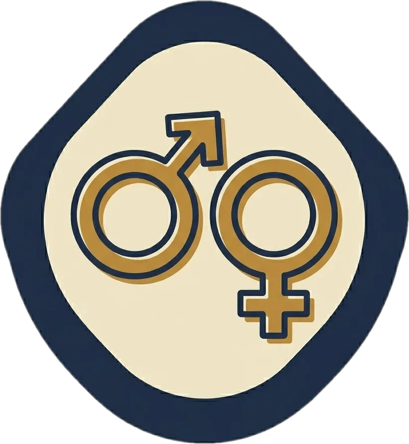 Illustration of "kasarian" (gender or sex)
