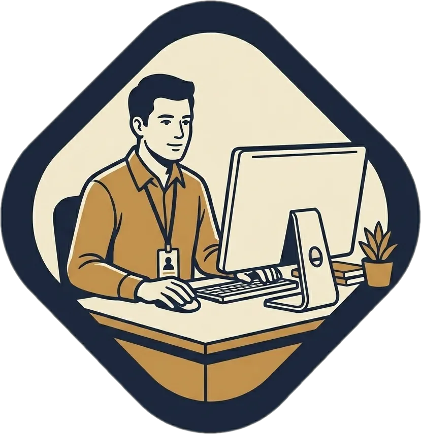 Illustration of the root word "kawani" (employee; staff)